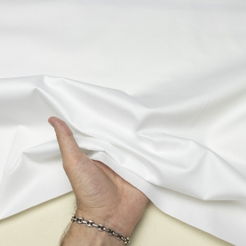 Gabardine cotton fabric, optic white (001354)