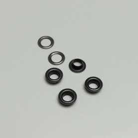 Grommet and washer, black oxide, 8 mm (40 pc.) (001378)