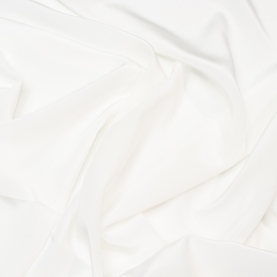 Crepe de Chine, silk fabric, ivory (001442)