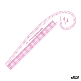 6505 Plastic ruler French curve, Kearing (001457)