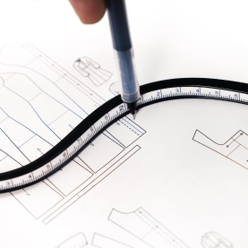 Flexible curve ruler, 50 cm & 20”, Kearing (001459)