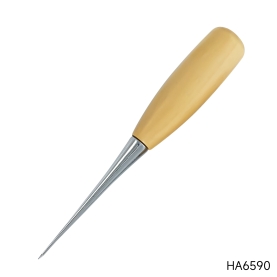 Slimline tailor awl with wooden handle (001464)