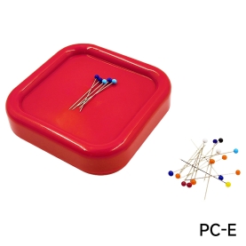 Magnetic square pin cushion, red (001465) 